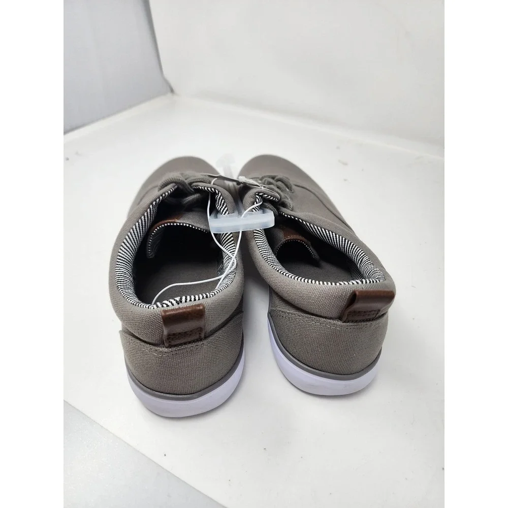 Goodfellow & Co Mens Low Top Lace Up Sneakers Gray Canvas Casual Size 9.5